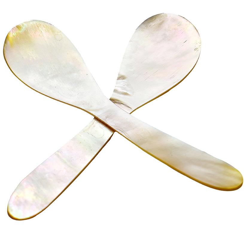 SPOON MOTHER OF PEARL SET OF 2 / 11x3cm - Chora Mykonos