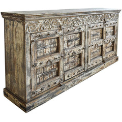 WOODEN BUFFET 214x42x100cm - Chora Mykonos