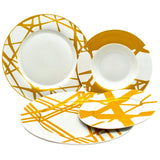 AURUM SOLIS PLATES SET OF 24 PIECES - Chora Mykonos