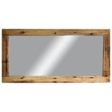 NATURAL RECYCLED TEAK WOOD MIRROR 200x100cm - Chora Mykonos