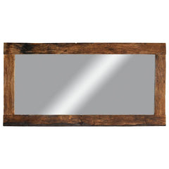 NATURAL COLOR RECYCLED TEAK WOOD MIRROR 200x100cm - Chora Mykonos