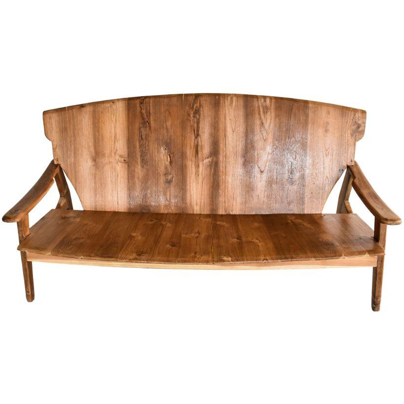 NATURAL COLOR TEAK WOOD SOFA - Chora Mykonos